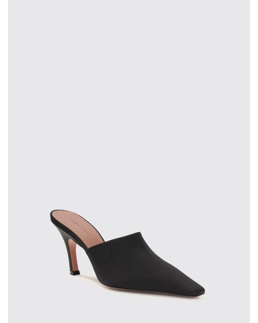 AMINA MUADDI Black Jamie Pointed-Toe Mules