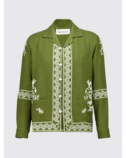 BAZISZT Green T-Shirt for men