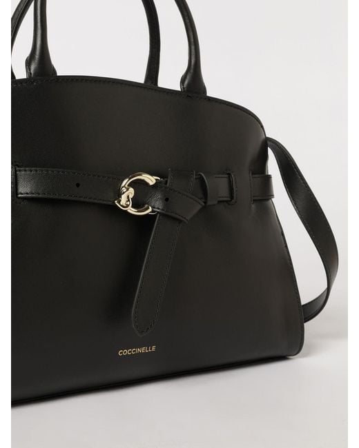 Coccinelle Black Sabine Medium Leather Bag