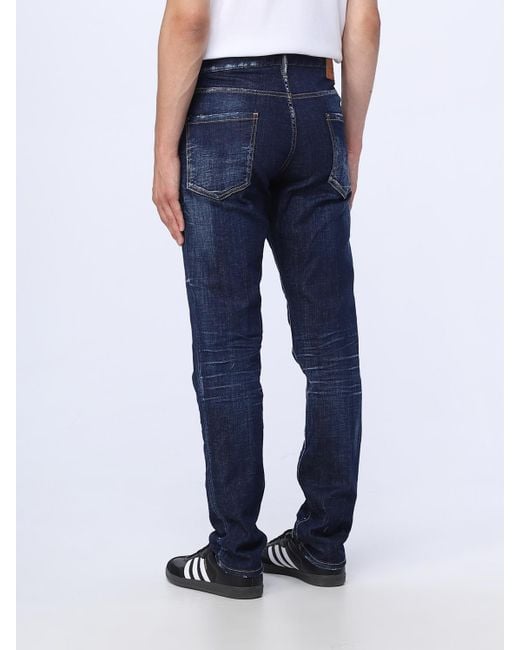 DSquared² Blue Jeans In Stretch Denim for men