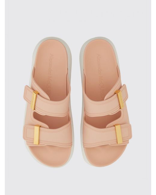 McQueen Pink Heeled Sandals