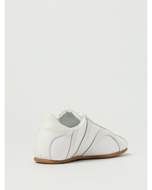 Totême  White Canvas Low Top Shoes