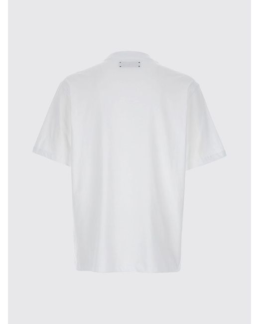 Amiri White Cotton T-Shirt With Logo for men