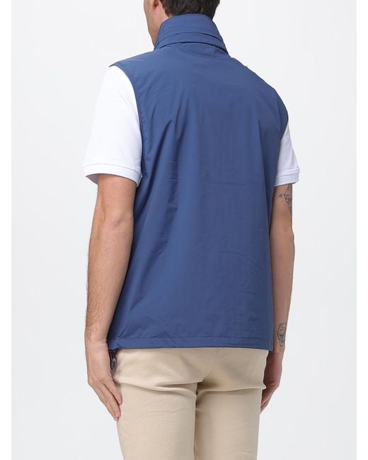 K-Way Blue Nylon Vest for men