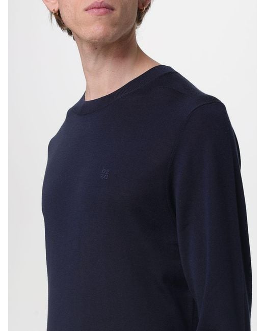 Giorgio Armani Blue Classic Linen Shirt for men