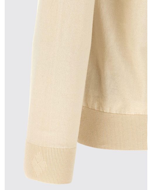 Ballantyne Gray Diamond Pattern Cotton And Cashmere Knit for men