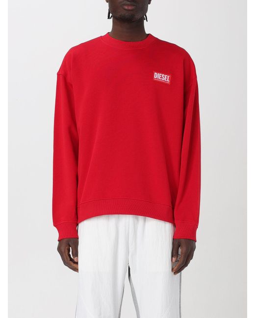 DIESEL Red Sweatshirt for men