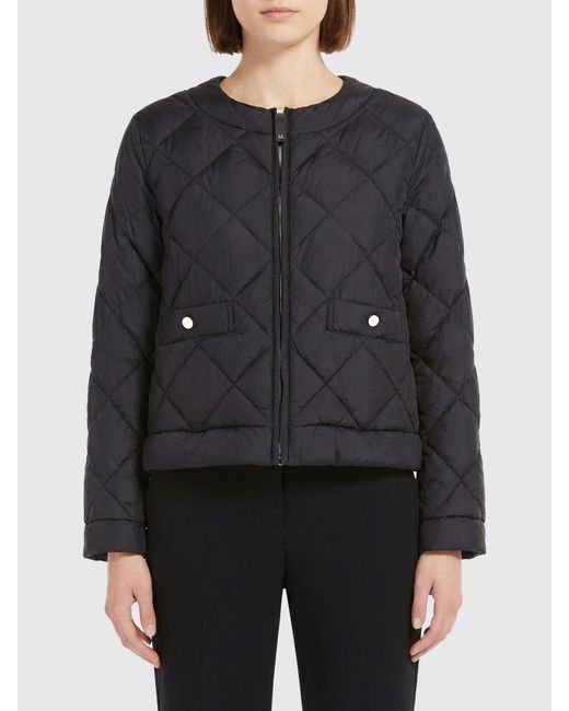Max Mara Black Padded Nylon Down Jacket