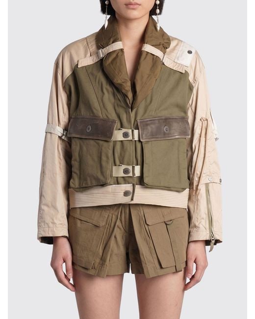 Isabel Marant Brown Julissa Bicolor Gabardine And Stretch Poplin Jacket