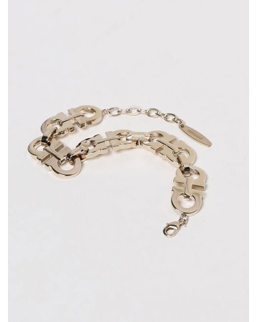 Bracciale Gancini di Ferragamo in Metallic