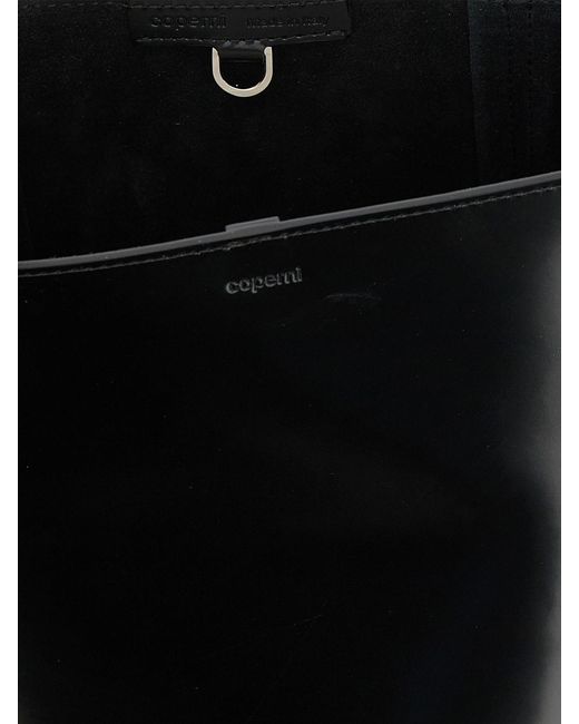 Coperni White Patent Leather Bucket Bag