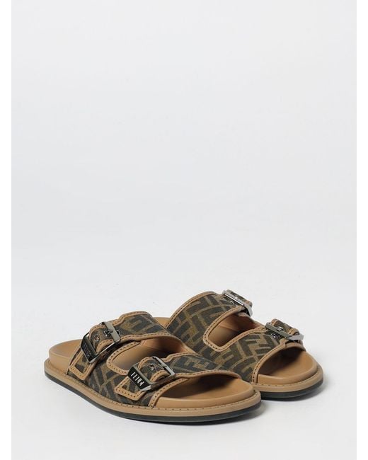 Fendi Brown Feel Sandal for men