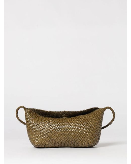 Dragon Diffusion Green Corsina Woven Leather Bag