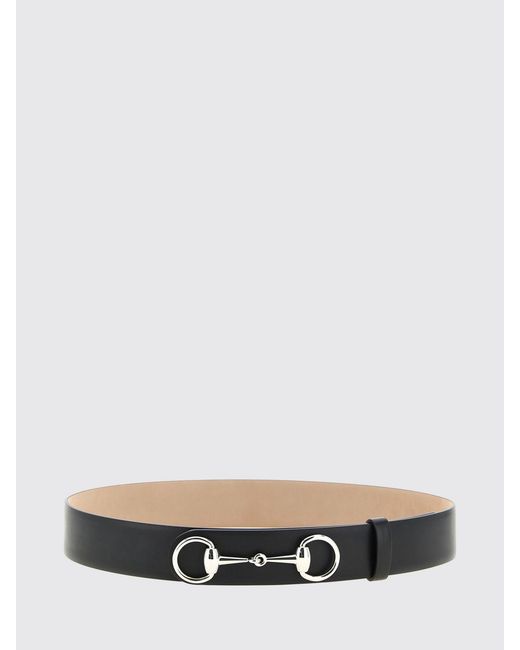 Gucci White Horsebit 1955 Leather Belt for men