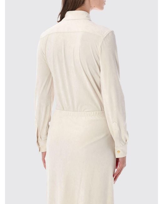 Alberta Ferretti Natural Top