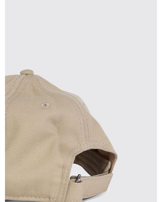 Moncler Natural Cotton Hat With Logo