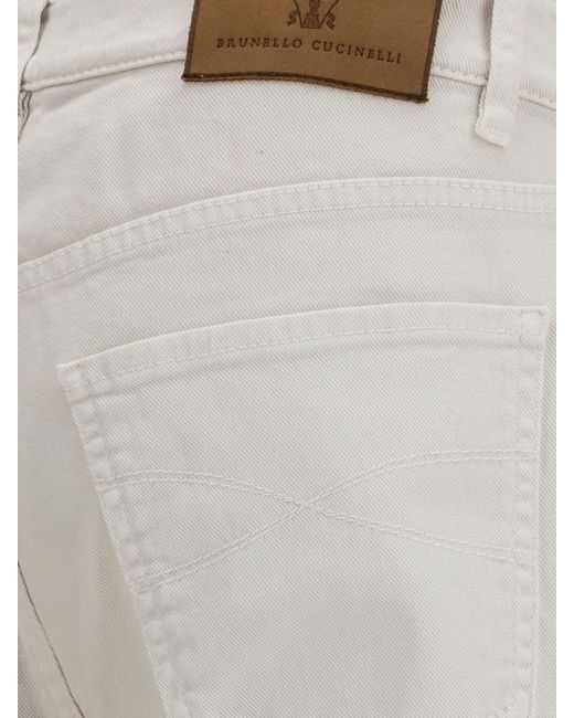 Brunello Cucinelli Gray Jeans for men