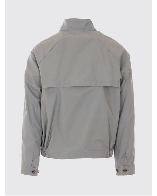Brunello Cucinelli Gray Water-Repellent Nylon Windbreaker Jacket for men