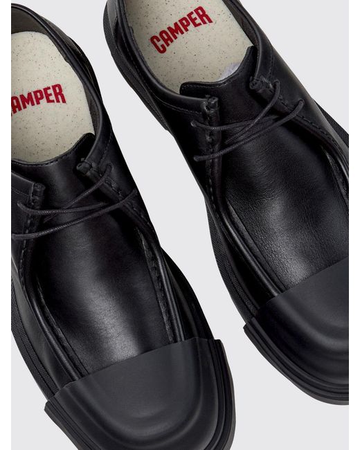 Camper White Junction Leather Derby Shoes for men