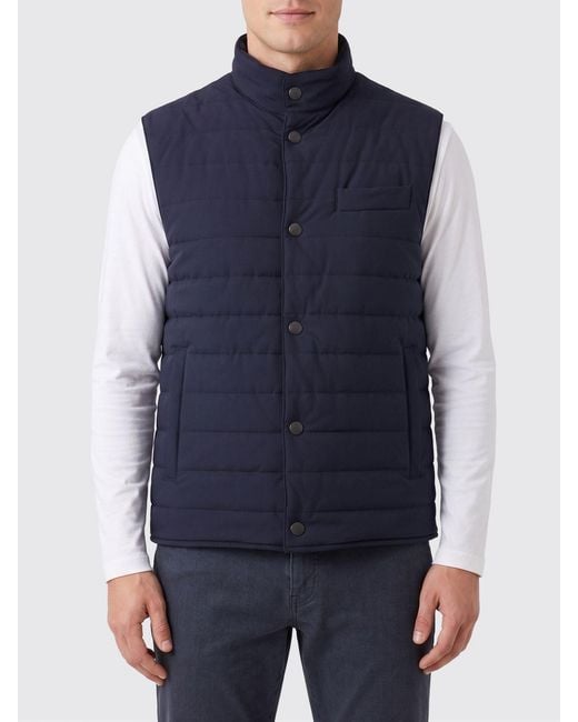 Chaleco De Nailon Acolchado Y Guateado Fay de hombre de color Blue