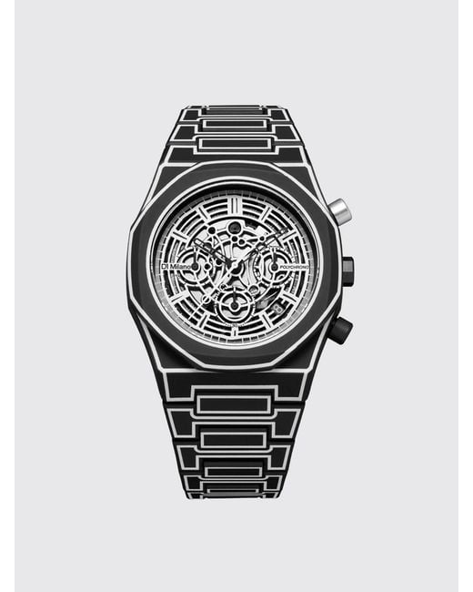 D1 Milano Black Sketch Polycarbonate Watch for men