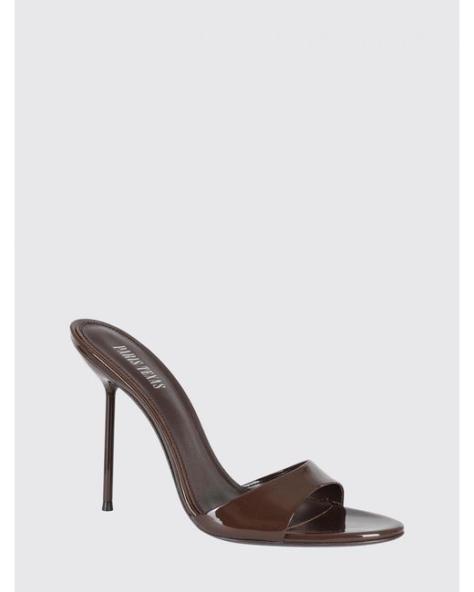 Paris Texas Brown Lidia Patent Leather Mules