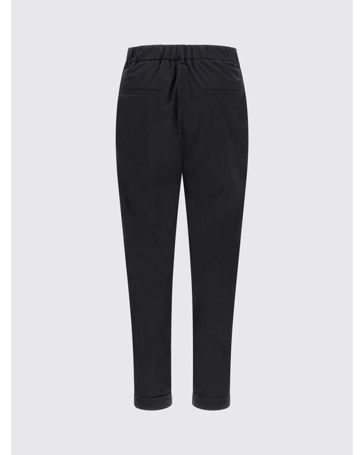Kiton Black Cotton Blend Tailored Trousers