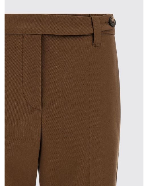 Brunello Cucinelli Brown Straight-Leg Stretch-Cotton Chino Trousers With Monili