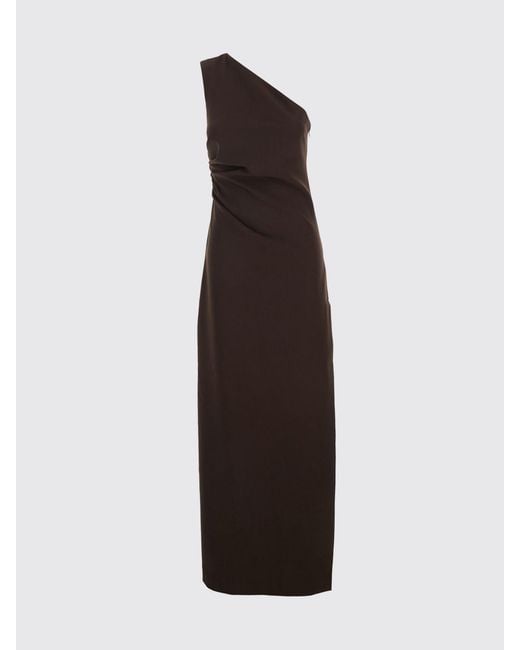 P.A.R.O.S.H. Red Pingu One-Shoulder Asymmetric Sheath Midi Dress P.A.R.O.S.H
