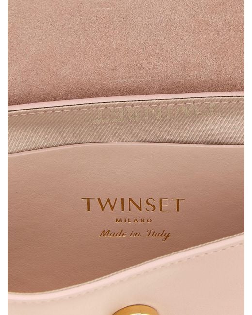 Twinset Pink Leather Bag