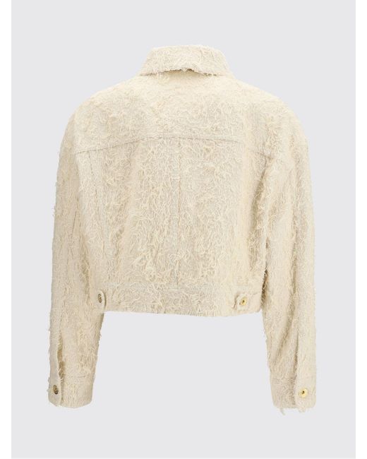 Brunello Cucinelli Natural Fuzzy Denim Jacket