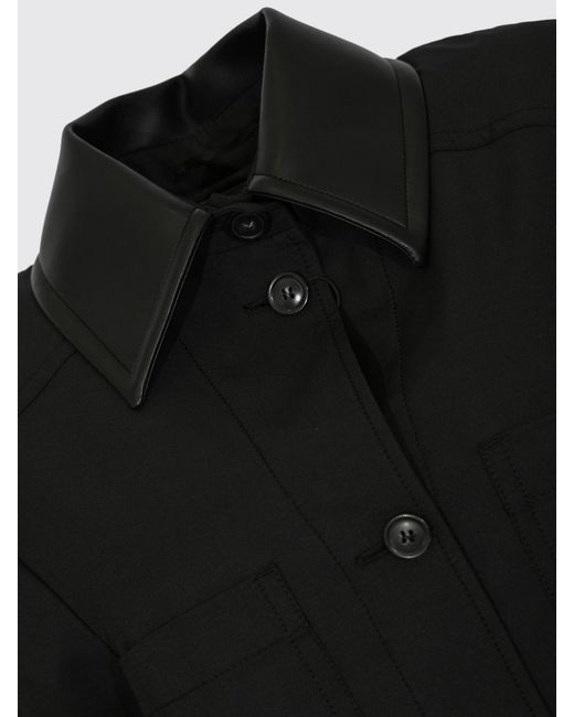 Sportmax Black Cotton Blend Shirt Jacket
