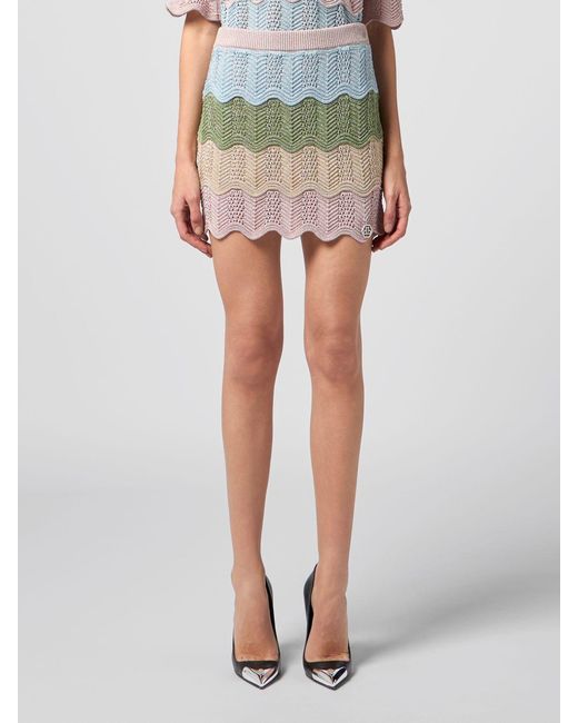 Philipp Plein Green Skirt