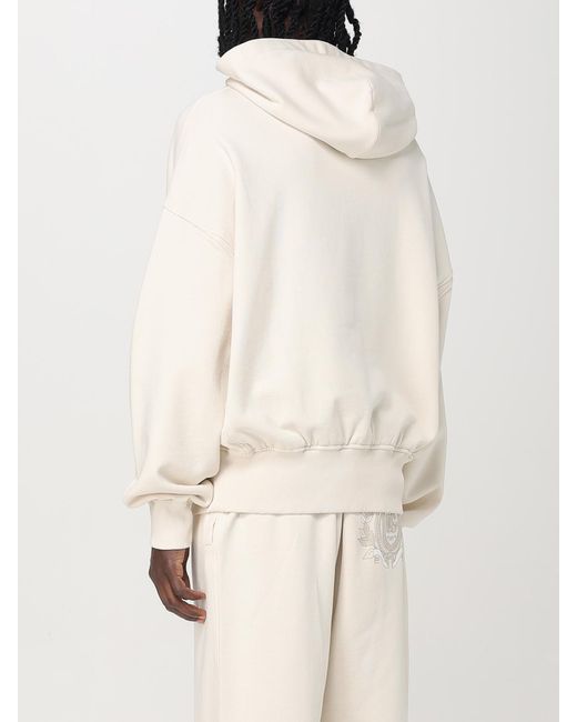 Felpa Con Cappuccio Con Ricamo di Dolce & Gabbana in White da Uomo