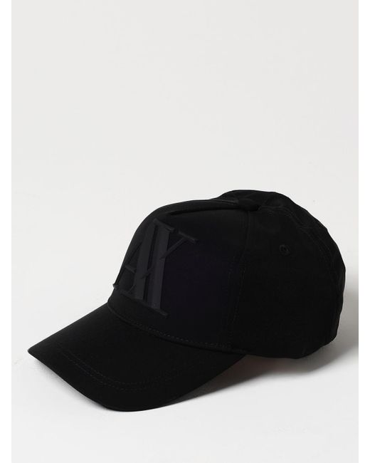 Cappello in velluto di Armani Exchange in Black da Uomo