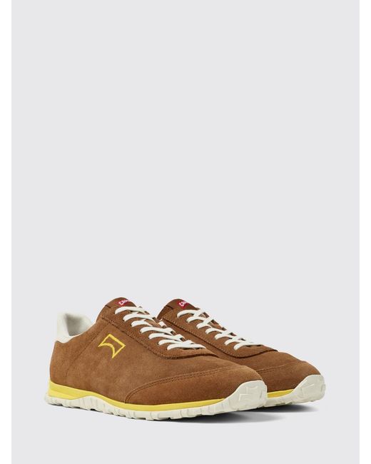 Camper Brown Suede Drift Walk Sneakers for men