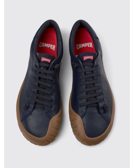 Camper Blue Peu Path+ Leather Sneakers for men