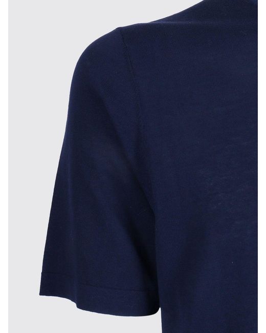 Kangra Blue Basic Cotton T-Shirt for men