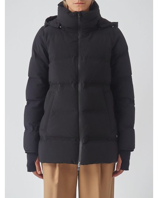 Herno Black A-Shape Short Down Jacket