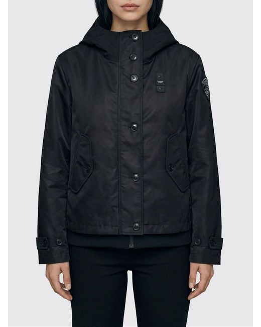 Blauer Blue Hooded Jacket With Logo