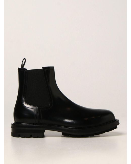 Botas Alexander McQueen de hombre de color Negro | Lyst