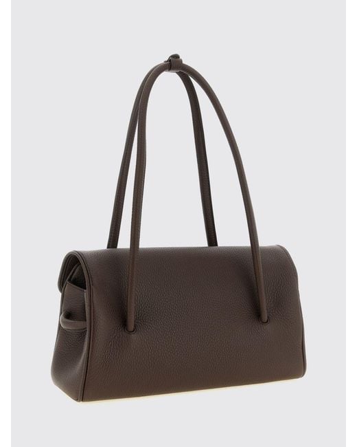 Jacquemus Brown Le Turismo Grained Calfskin Shoulder Bag With Logo