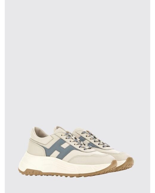 Hogan White H669 Leather Sneakers