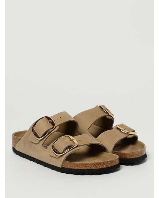 Birkenstock Natural Arizona Big Buckle Sandal