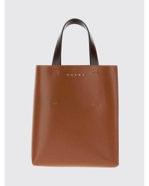 Marni Brown Museo Leather Bag