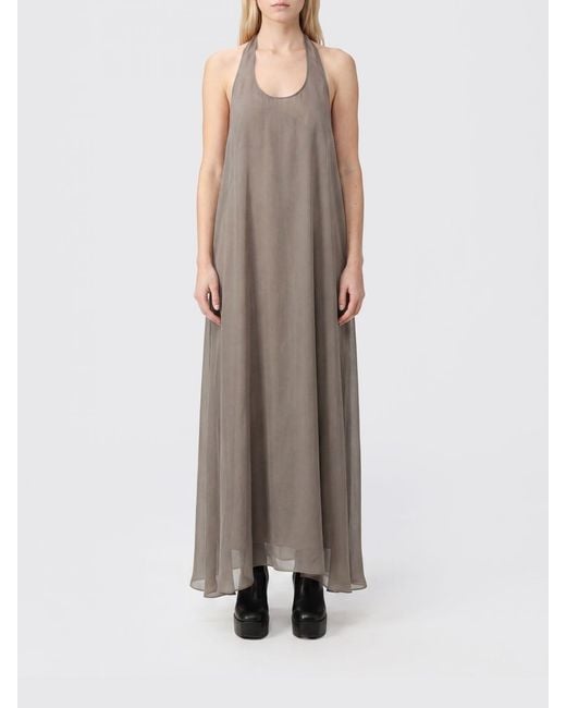 Rick Owens Multicolor A-Line Halterneck Midi Dress