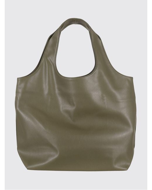 A.P.C. Green Ninon Faux Leather Tote Bag