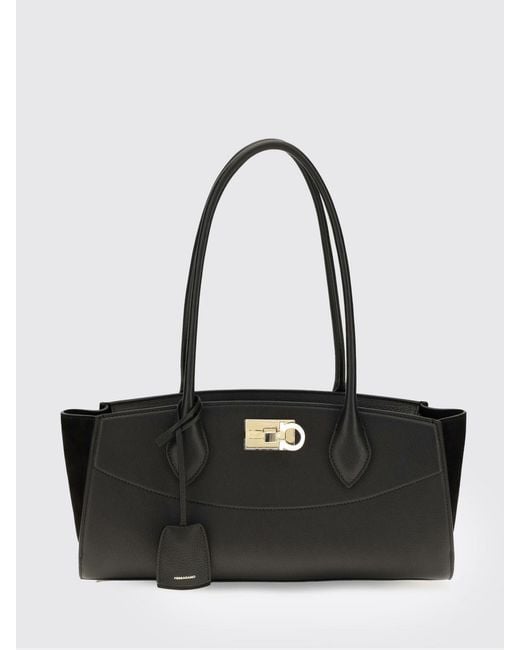 Ferragamo Black Shoulder Bag