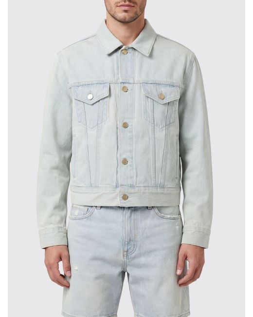 Fear Of God Gray Bleached Shirt Jacket With A Classic Collar for men