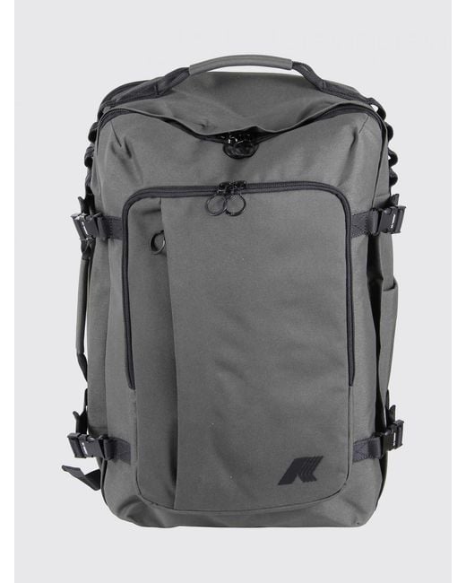 K-Way Gray Salome Ripstop Nylon Bag for men